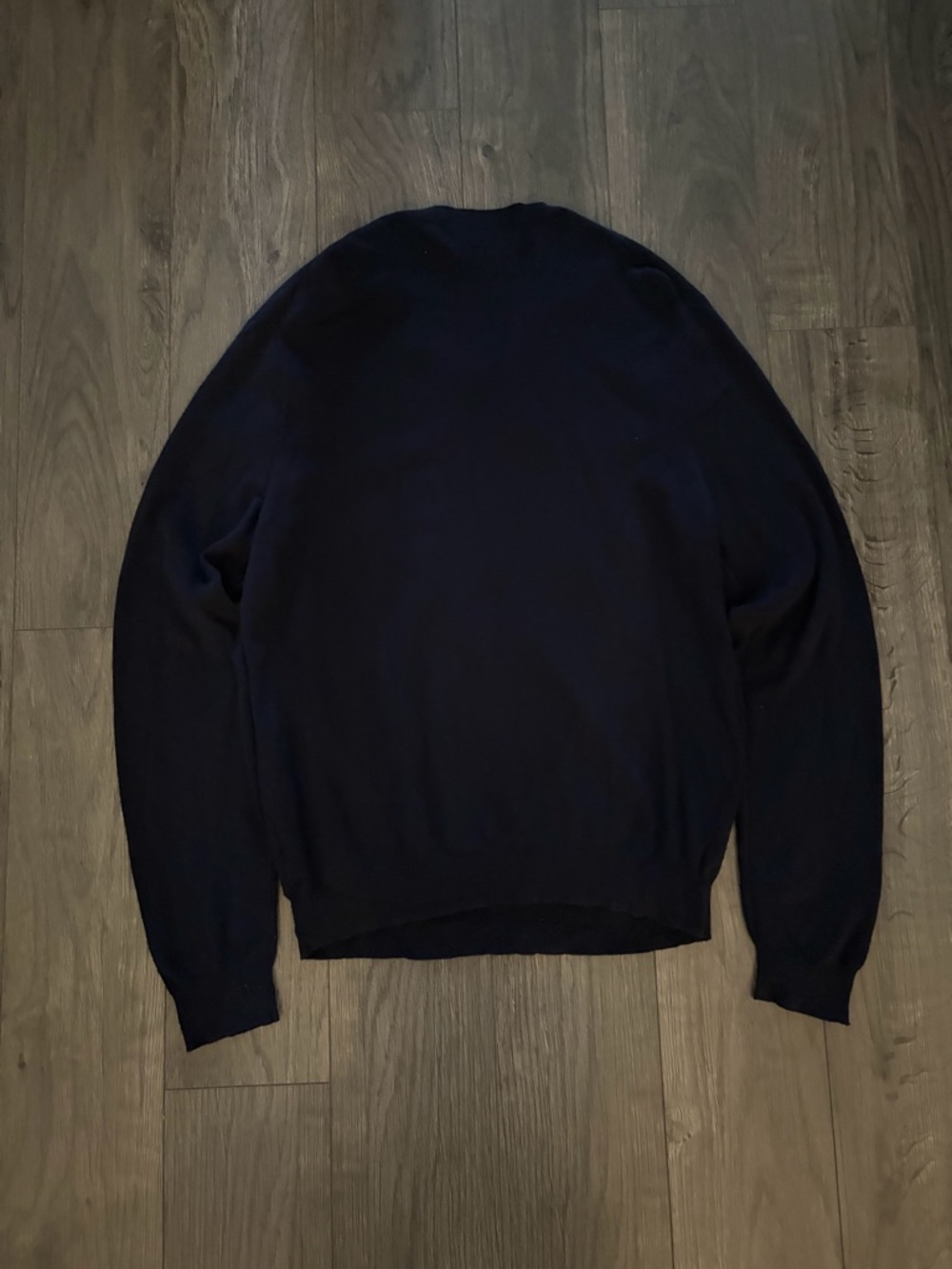 Polo by Ralph Lauren Navy puma cotton Sweater with Gold Pony - Picture 2 of 3